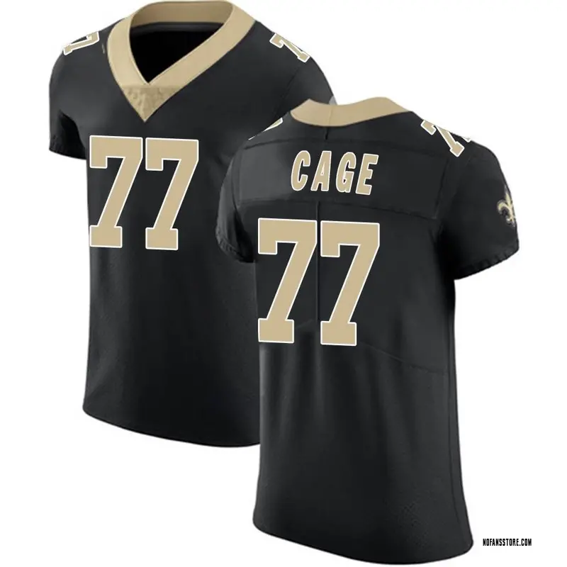 Men's Black Elite Jerron Cage New Orleans Team Color Vapor Untouchable Jersey