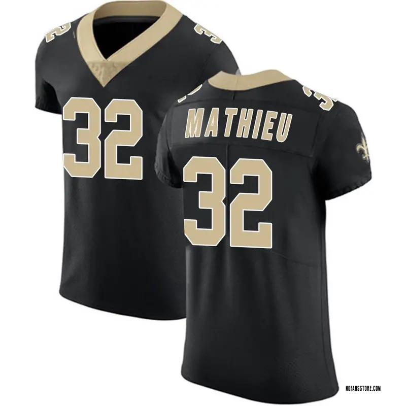 Men's Black Elite Tyrann Mathieu New Orleans Team Color Vapor Untouchable Jersey