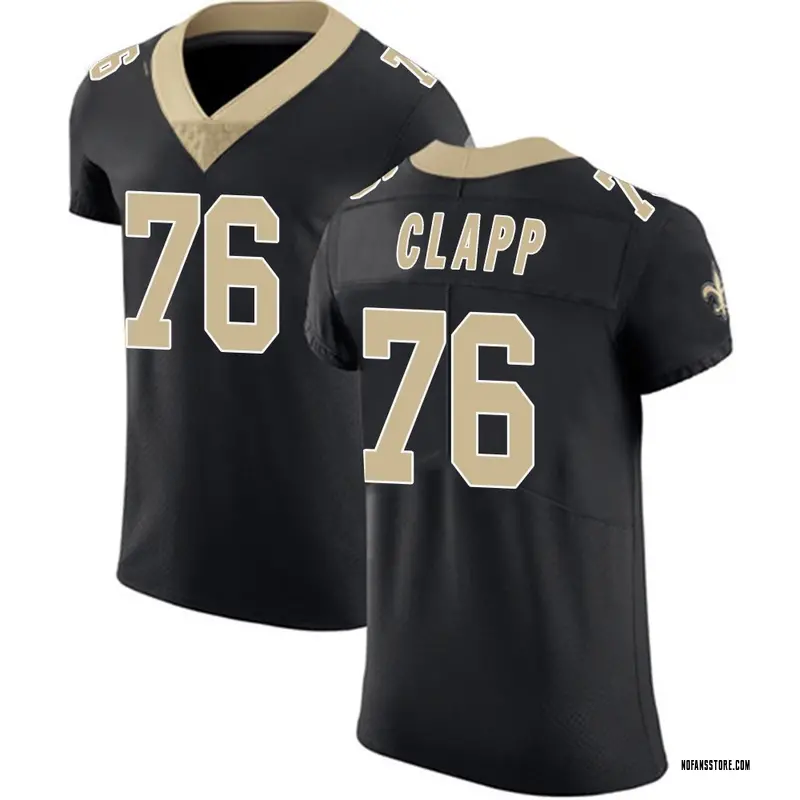 Men's Black Elite Will Clapp New Orleans Team Color Vapor Untouchable Jersey