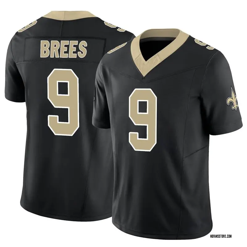 Men's Black Limited Drew Brees New Orleans Vapor F.U.S.E. Jersey