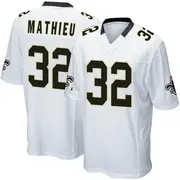 Youth White Game Tyrann Mathieu New Orleans Jersey