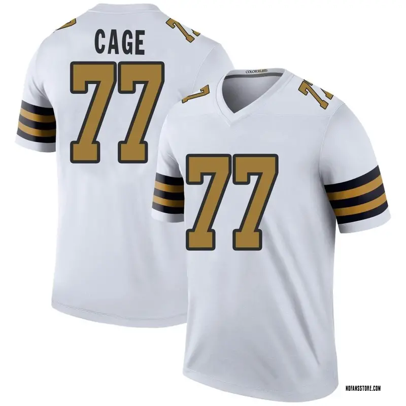 Youth White Legend Jerron Cage New Orleans Color Rush Jersey