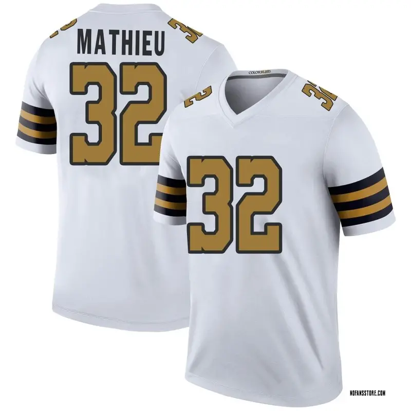 Youth White Legend Tyrann Mathieu New Orleans Color Rush Jersey