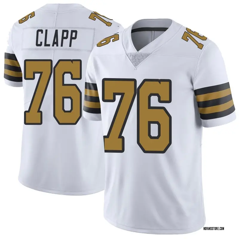 Youth White Limited Will Clapp New Orleans Color Rush Jersey